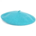 thumbnail image 2 of Women's Winter Solid Color Beret Painter Hat Warm Wool Style, 2 of 3