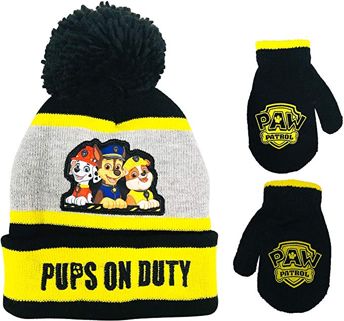 Nickelodeon Paw Patrol Toddler Hat and Mittens Set