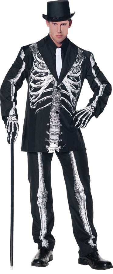 Mens Leg Avenue Bone Daddy Skeleton Jacket INCLUDES JACKET AND TIE