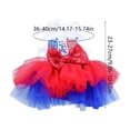 thumbnail image 3 of huayou Cute Patriotic Pet Cozy Dress, Festive Theme with Sequin Bow for Dog Cat Party and Everyday Wear, 3 of 6