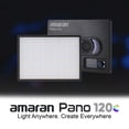 thumbnail image 2 of Panel de luz Amaran Pano 120c 120W RGBWW a todo color y accesorios, 2 of 7