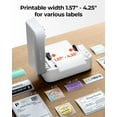 thumbnail image 4 of MUNBYN Bluetooth Thermal Label Printer RW403B Wireless 4x6 Shipping Label Printer for Small Business Compatible with Android, iPhone Windows Mac Chromebook Width 1.57"-4.25" (Grey), 4 of 9