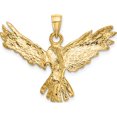 thumbnail image 4 of 14K Yellow Gold Eagle Flying Charm (31.7 X 35.88) Made In United States k6504, 4 of 5
