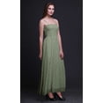 thumbnail image 5 of Bimba Rose Leaves Bimba Printed Women Flowy Smocked Spaghetti Strap Dress-Small, 5 of 7