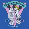 thumbnail image 2 of Toddler's Mickey & Friends Retro California Couple Graphic Tee Royal Blue 3T, 2 of 3