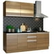thumbnail image 1 of Cocina Integral 180cm Marrón Madesa 02, 1 of 11