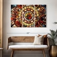 thumbnail image 3 of Elephant Stock Church Window Wall Art - Horizontal Multi Panel Canvas - Living Room Wall Decor - Religion And Spirituality Multi Panel - Yellow And Red Decor - 50" x 32", 3 of 8
