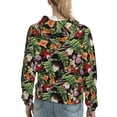 thumbnail image 7 of Uemuo Tropical Flowers (2) Pattern Women's Hoodie with Eye-catching Drawstrings- Casual Pullover Hoodie with Kangaroo Pocket, Stylish Hooded Sweatshirt-XX-Large, 7 of 7