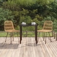 thumbnail image 1 of vidaXL 3 Piece Garden Dining Set Poly Rattan, 1 of 5