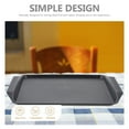 thumbnail image 6 of Raindrops Black Plastic Serving Tray for Home Use Perfect for Parties Weddings and Restaurant Displays 14.2 Inches, 6 of 8