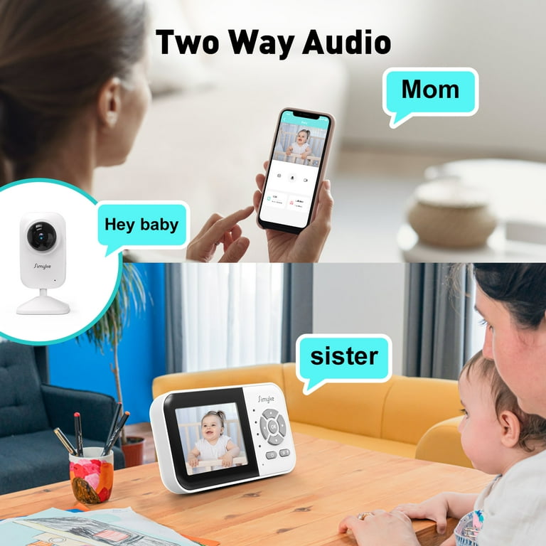 Camera Long Range Audio Monitor Baby Monitor With Cameras Simyke