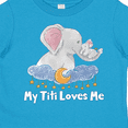 thumbnail image 4 of Inktastic My Titi Loves Me Cute Elephants Clouds Moon and Stars Boys or Girls Toddler T-Shirt, 4 of 5