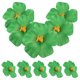 thumbnail image 1 of KAKOWELY 10 flores artificiales de hibisco para decoración de fiestas tropicales y verano, accesorios para fotos de bodas, fiestas hawaianas y luau., 1 of 5