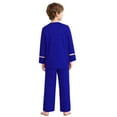 thumbnail image 5 of renvena Boys 2 Piece Worship Liturgical Outfits Long Sleeve Praise Dance Pullover Tops with Wide-Leg Pants Set Blue 6, 5 of 7