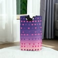 thumbnail image 6 of Yayeee Freestanding Laundry Hamper with Handle Collapsible Large Storage Basket for Clothes, Gradient Love, 6 of 7