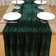 thumbnail image 5 of Mantel Camino de mesa de terciopelo de 74 x 305 cm (29 x 120 pulgadas), tela verde para decoración de Navidad, Acción de Gracias y bodas (1 unidad) JASKFLY, 5 of 9