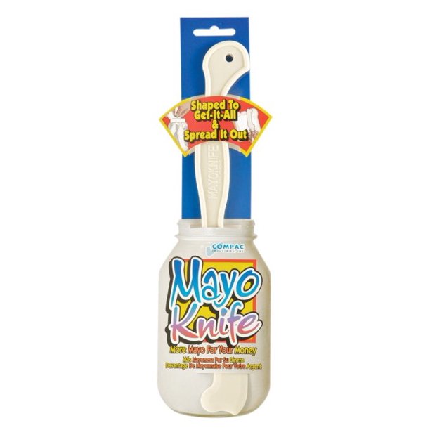 Compac Mayo Knife & Jar Scraper Spreader Plastic Knife for scraping