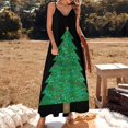 thumbnail image 3 of Robe Sans Manches Imprimé Sapin de Noël Robe d'Été Vêtements pour Femmes Été 2024 Nouveauté Robe de Fée Robes de Soirée Femme, 3 of 5