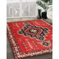 thumbnail image 3 of Ahgly Company Machine Washable Indoor Square Traditional Rust Pink Area Rugs, 4' Square, 3 of 7