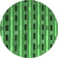 thumbnail image 1 of Ahgly Company Indoor Round Southwestern Emerald Green Country Area Rugs, 4' Round, 1 of 4