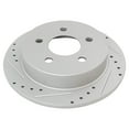 thumbnail image 5 of TRQ Rear Performance Brake Rotor Drilled Slotted Pair Set for Alero / Century / Grand Am / Grand Prix / Impala / Intrigue / Montana / Monte Carlo / Regal / Trans Sport / Venture, 5 of 5