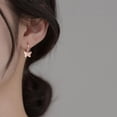thumbnail image 3 of Sterling Silver Butterfly Earrings Hoop for Women Teens Small Butterfly Hoop Earrings Huggie Drop, 3 of 9
