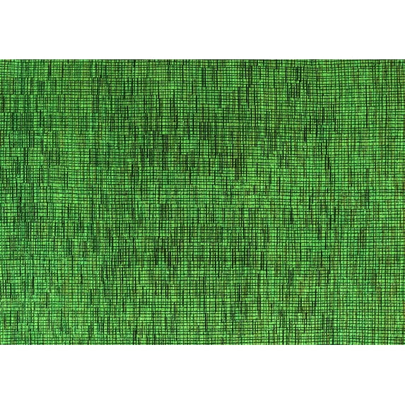 Ahgly Company Indoor Rectangle Abstract Green Modern Area Rugs, 2' x 4'