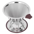 thumbnail image 2 of Filtre à Café, Goutteur à Café Réutilisable en Acier Inoxydable Cône de Café Réutilisable Qualité de Confiance, 2 of 8