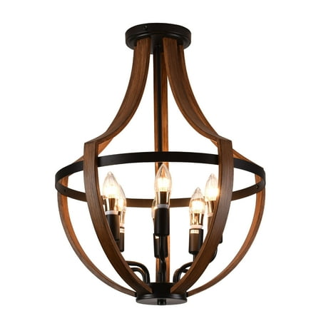 

CNCEST Rushtic Pendant Light Chandelier Ceiling Lamp Hanging Light Dining Room Light
