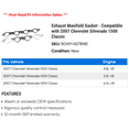 thumbnail image 2 of Exhaust Manifold Gasket - Compatible with 2007 Chevy Silverado 1500 Classic, 2 of 2