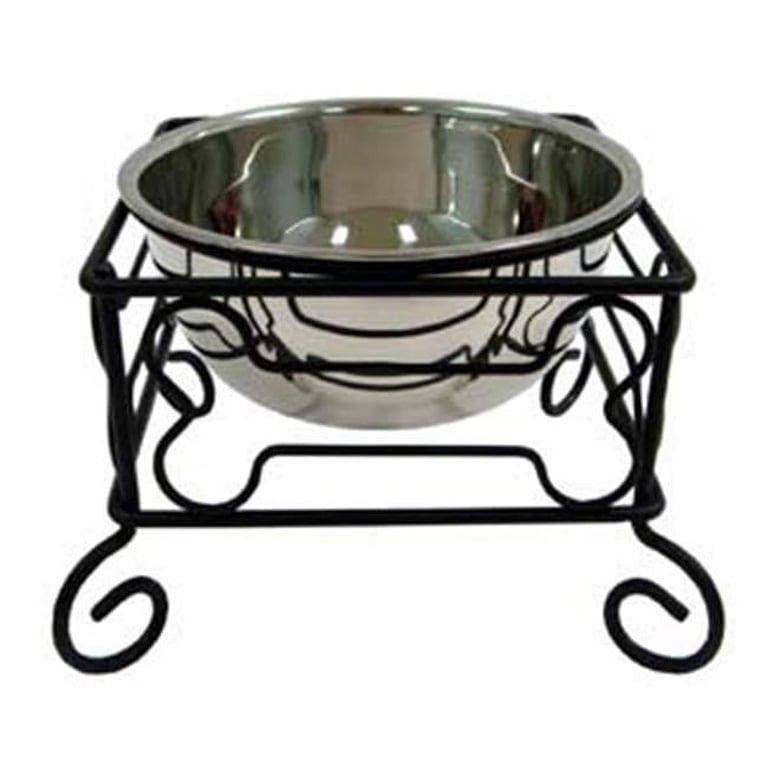 YML DSB10 Ergonomic Elevated Dog Bowls with Stand photo 1