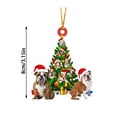 thumbnail image 3 of Fiudx Adorno para Árbol de Navidad, Acrílico, Duradero y Resistente a La Decoloración, Ideal para Colgar En El Hogar y El Coche, Fácil de Colgar, Ideal para Fiestas Navideñas, 8 Cm., 3 of 6