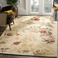 thumbnail image 3 of SAFAVIEH Blossom Emely Floral Flowers Wool Area Rug, Beige/Multi, 2' x 3', 3 of 6