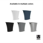 Umbra 2 gal Skinny Sleek & Stylish Bathroom Trash Can, Black