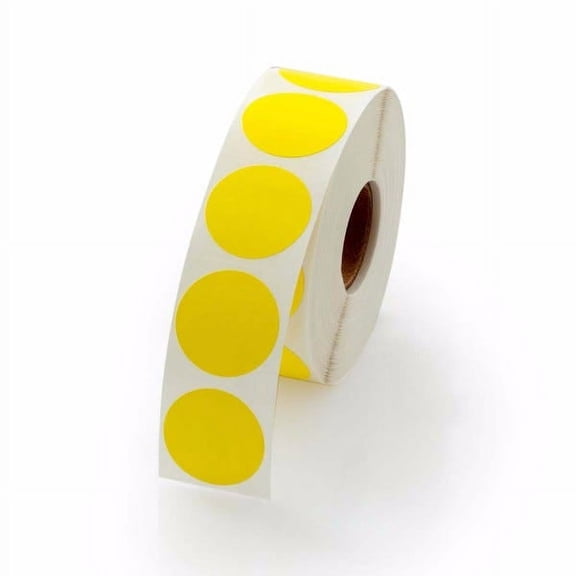 Yellow 1" Circle Stickers