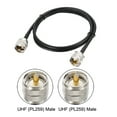 thumbnail image 2 of RG58 RF Coaxial Cable UHF (PL259) Macho a UHF (PL259) Macho Antena Cable 8Pies, 2 of 5