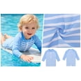thumbnail image 5 of Aideaone Toddler Baby Boys Swimsuit One Piece Swimwear Long Sleeve with Zipper Rash Guard 3-36 Months, 5 of 7