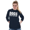 thumbnail image 3 of Anti Social Dog Lover Pet Puppy Owner Plus Size Long Sleeve Graphic Tee Shirt Brisco Brands 2X, 3 of 5