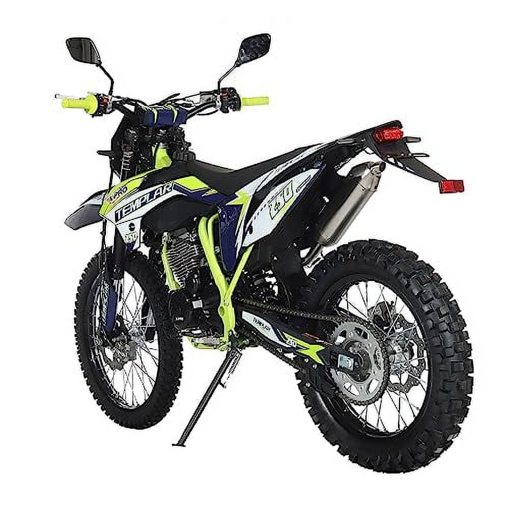 X-Pro Brand New Templar 250cc Zongshen Brand Engine Gas Dirt Bike Pit Bike with All Lights and 5-Speed Manual Transmission, Electric/Kick Start! Big 21"/18" Wheels!