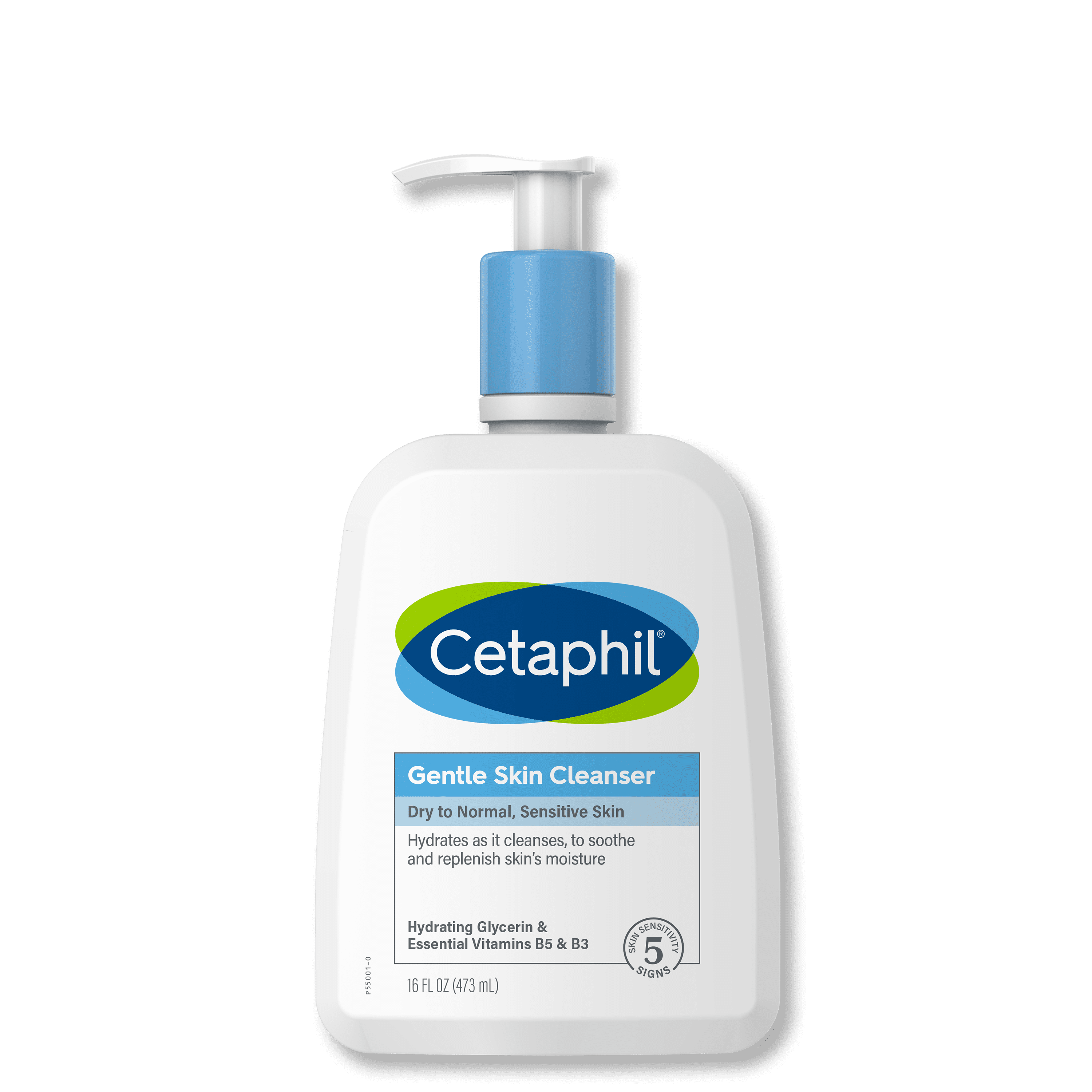 Face Wash by CETAPHIL, Hydrating Gentle Skin Cleanser for Dry to Normal Sensitive Skin, 16 oz, Fragrance Free, Soap Free and Non-Foaming