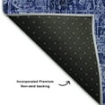 thumbnail image 3 of Addison Rugs Mayfield Washable Transitional Organic Navy Rectangle Rug, 5' x 7'6", 3 of 6
