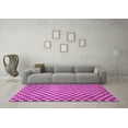 thumbnail image 3 of Ahgly Company Indoor Rectangle Checkered Purple Modern Area Rugs, 7' x 9', 3 of 4