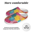 thumbnail image 6 of Kdxio Colorful Wool Balls Women's Men's Slippers Plush Slip-On House Slipper for Winter Indoor Soft Cushion Non-slip Fluffy Slides Slippers-11, 6 of 7