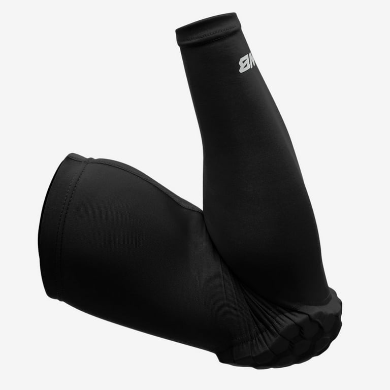 We Ball Sports Compression Padded Arm Sleeve - Cooling, Moisture Wicking,  Breathable For Basketball, Football, Baseball (Black, L) 