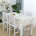 thumbnail image 2 of Vinyl Plastic Home Picnic Bi-color Rose Pattern Rectangle Tablecloth Table Cloth Cover Waterproof/Oil-Proof 41x60, 2 of 5