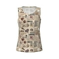 thumbnail image 5 of Goofa Abstract Coffee Printed Womens Workout Tops for Women Sleeveless Yoga Shirts Athletic Running Tank Tops Sleeveless Gym Clothes Workout Apparel-Large, 5 of 9