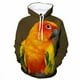 thumbnail image 4 of Sudadera con capucha con estampado 3D de pájaro y loro para hombre, divertida sudadera con estampado de animales, sudadera informal de manga larga holgada estilo Harajuku, 4 of 4