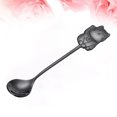 thumbnail image 4 of 304 Stainless Steel Luck Cat Coffee Stirring Spoon Cartoon Dessert Spoon for Eating Dinner Kitchen (Black), 4 of 8