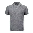 thumbnail image 4 of BinBiL Men's Polo Shirts with Pocket Short Sleeve Quick Dry Moisture Wicking Golf Shirts Business Casual Work Polos Gray XL(XL), 4 of 5