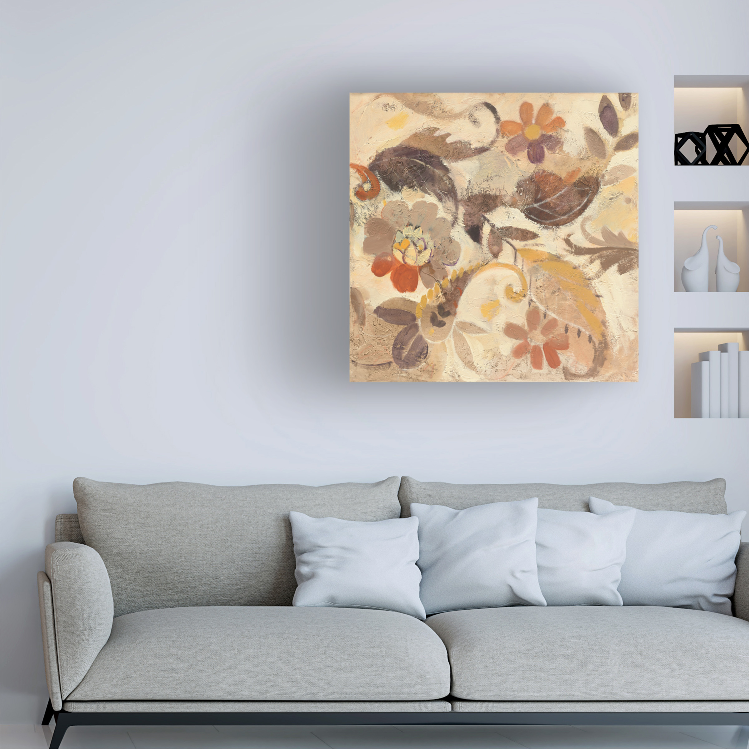 Trademark Fine Art 'Fall Paisley I' Canvas Art by Albena Hristova